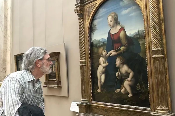 thumbnail link May 2023, In the Louvre with a favourite Raphael